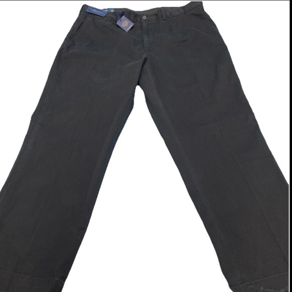 Polo Ralph Lauren Men’s Preston Chino Flat Front Navy Blue Pants Casual 40x30 - Picture 1 of 9